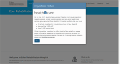 Desktop Screenshot of edenrehab.com.au